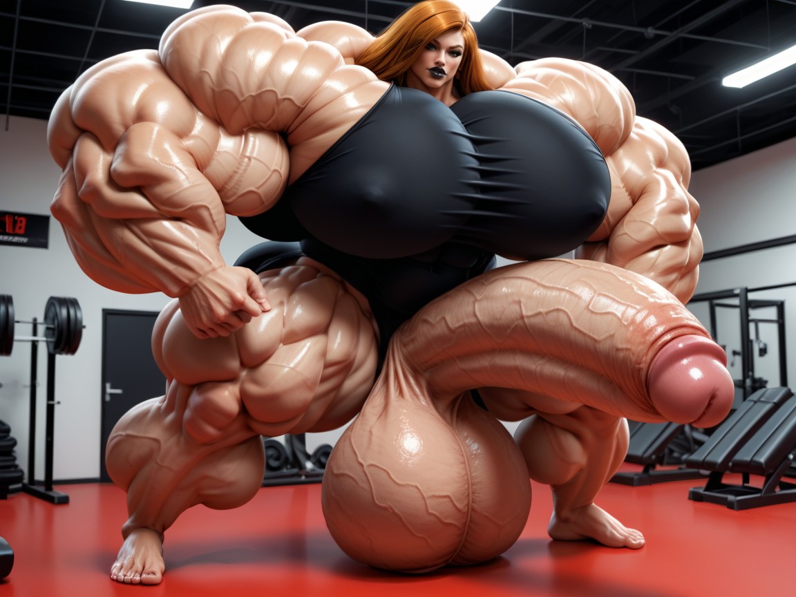 Hyper Gigantic Massive Penis, Hyper Gigantic Massive Muscle Growth, Hyper Gigantic Biceps 人妖AI色情