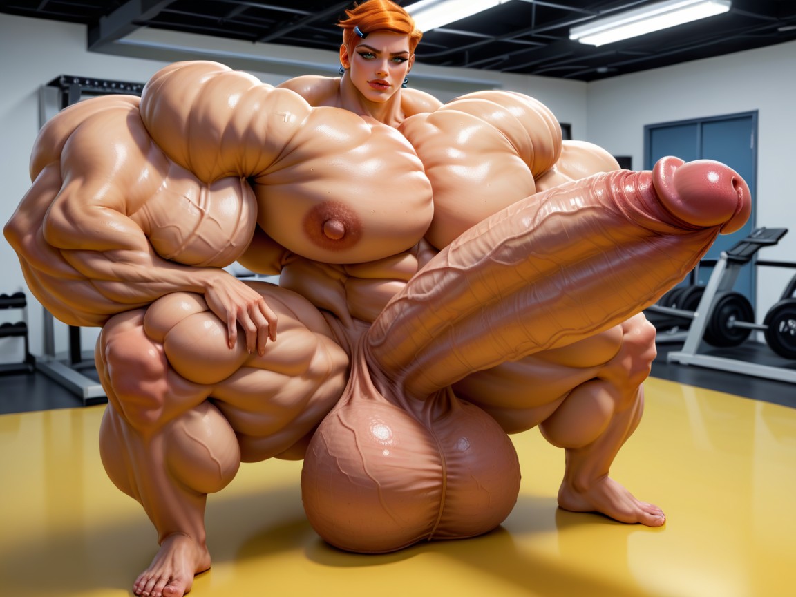 角色扮演, Gorgeous Face, Hyper Gigantic Massive Penis 人妖AI黃片