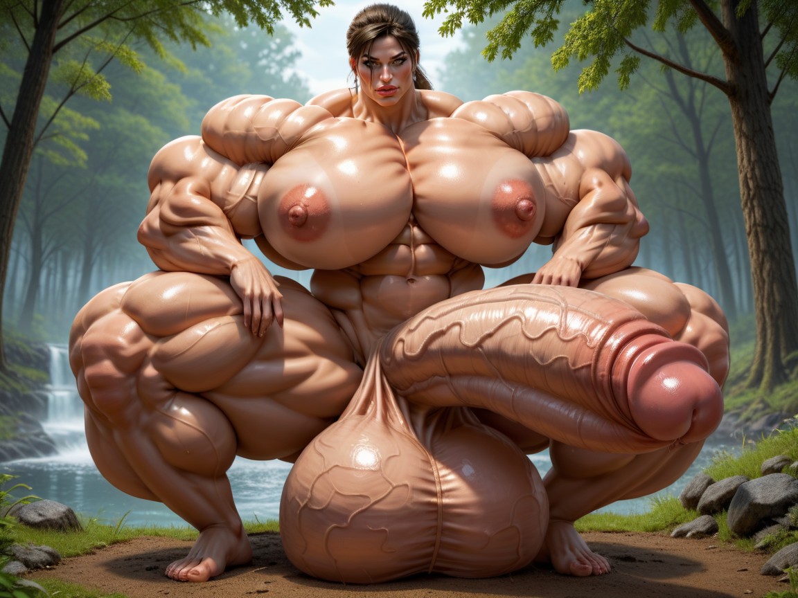 Hyper Gigantic Biceps, Hyper Gigantic Balls, Hyper Gigantic Massive Penis Shemale AI Porn