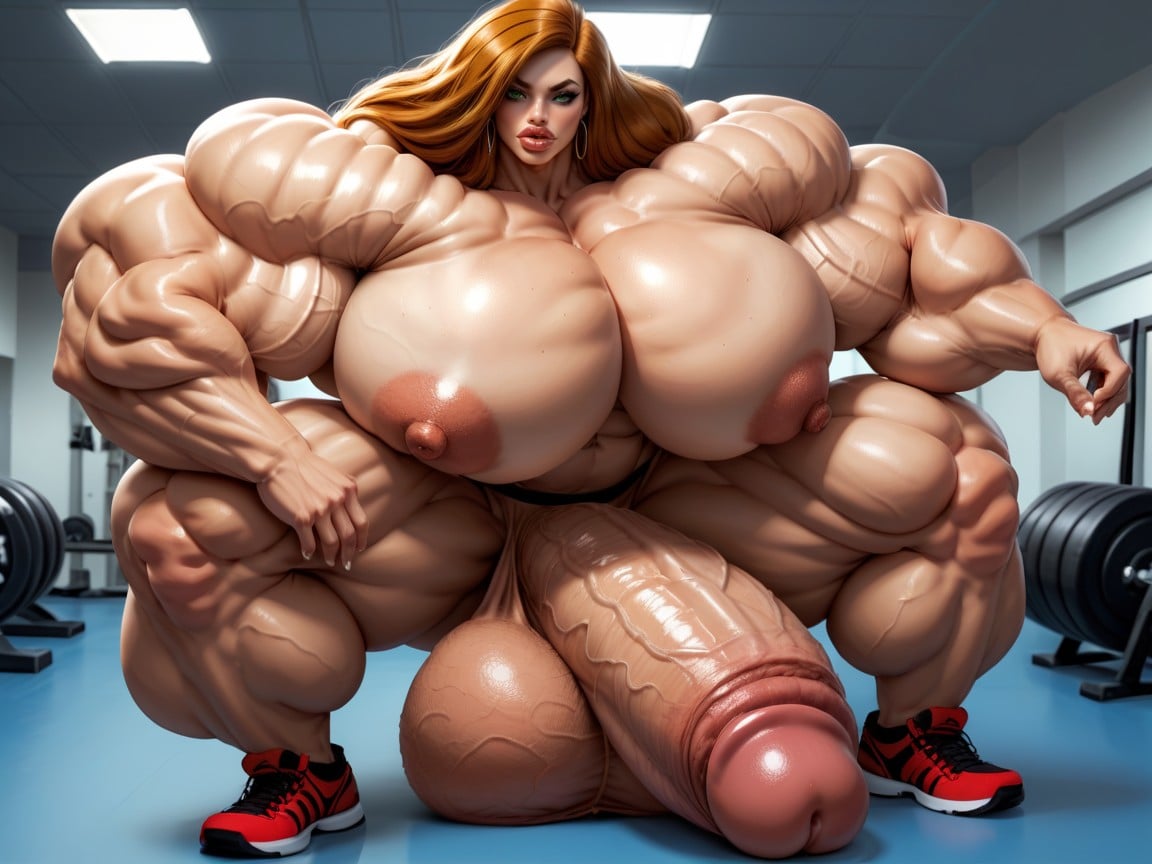 Hyper Gigantic Muscle Hips, Hdr, Hyper Gigantic Massive Biceps 人妖AI黃片