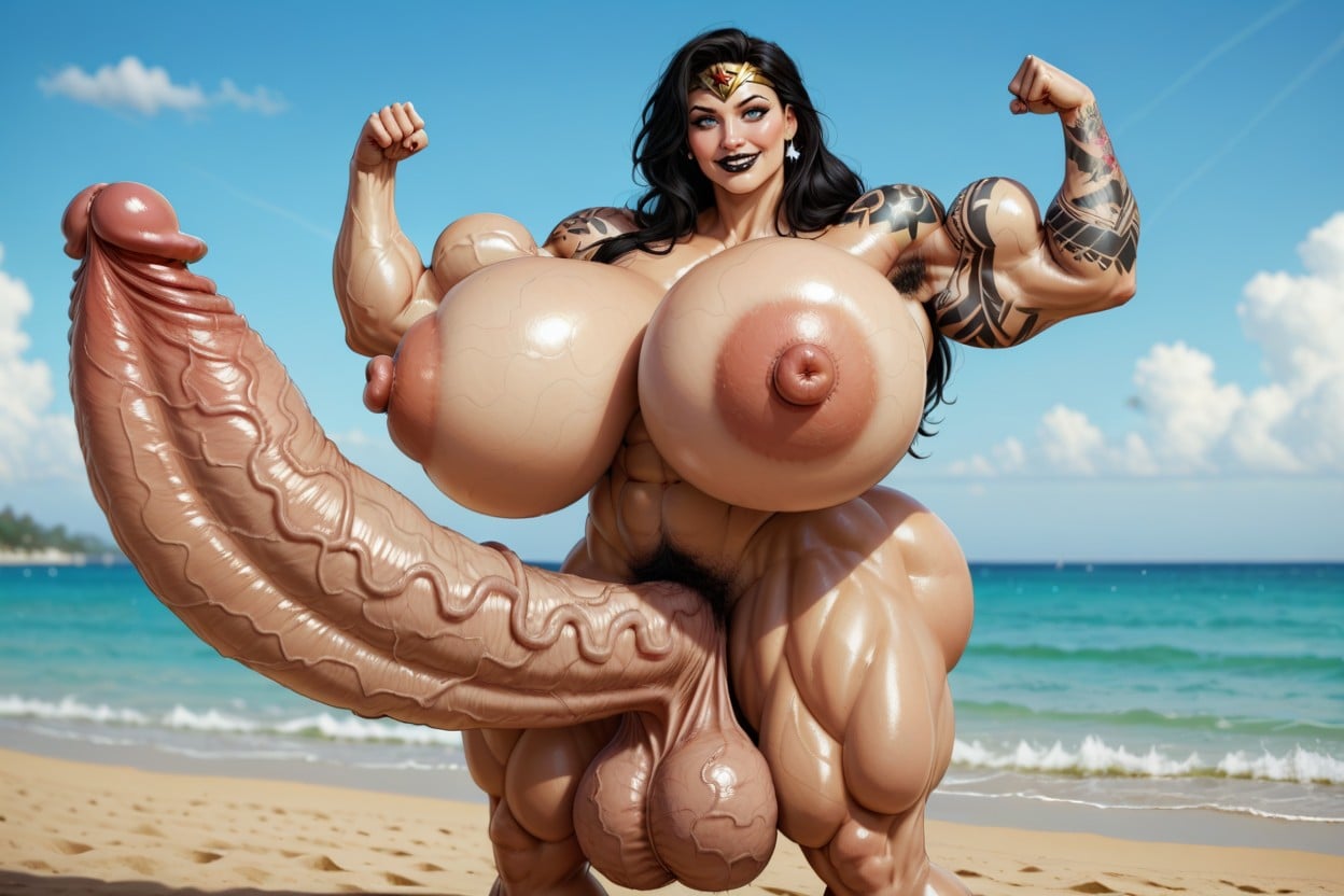 Extremely Gigantic Breasts, Hyper Tits, Nipples Porno shemale IA