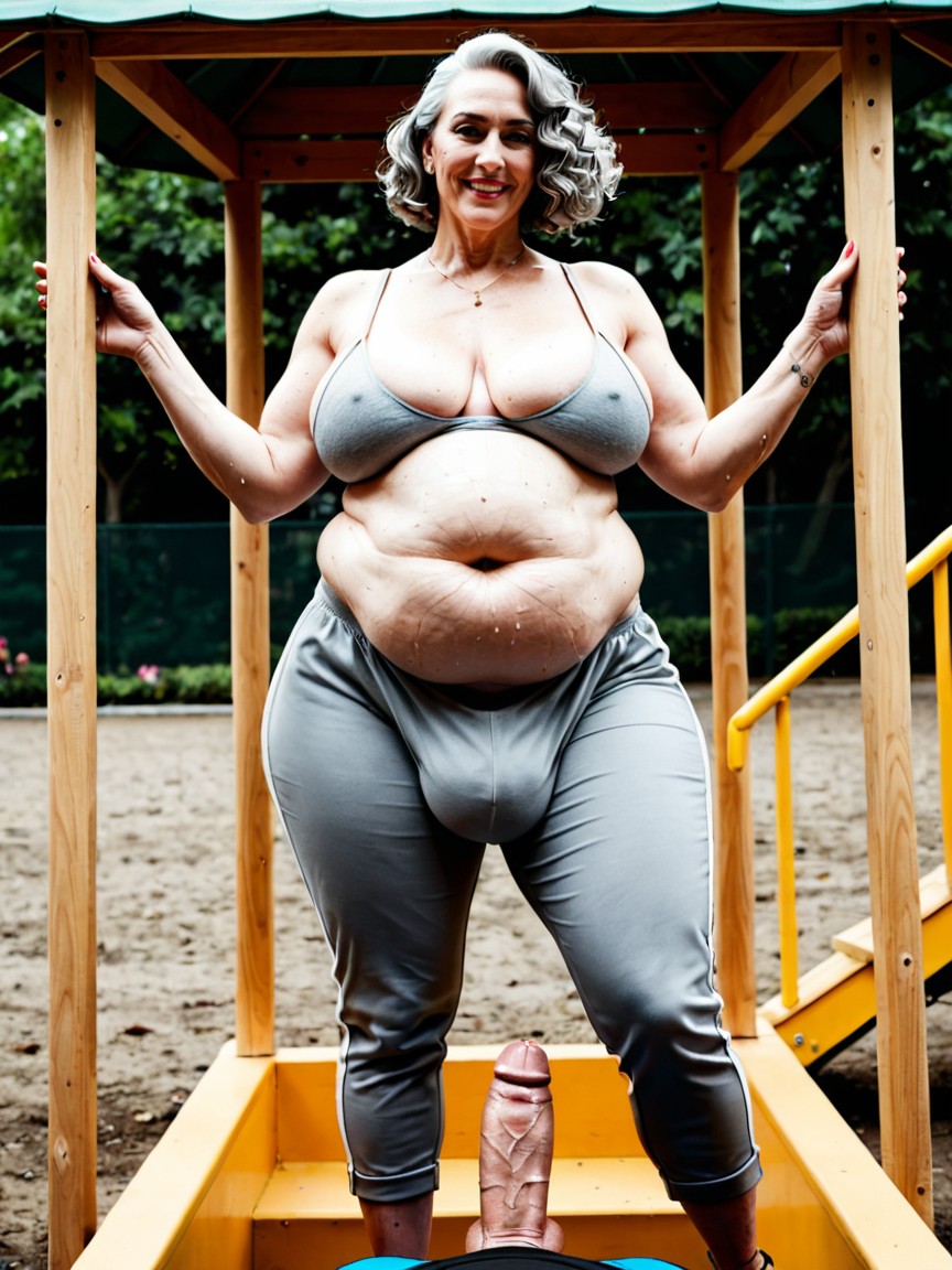 White Pale Skin, Fat Vore Belly With Person Inside, 眾人圍 人妖AI黃片