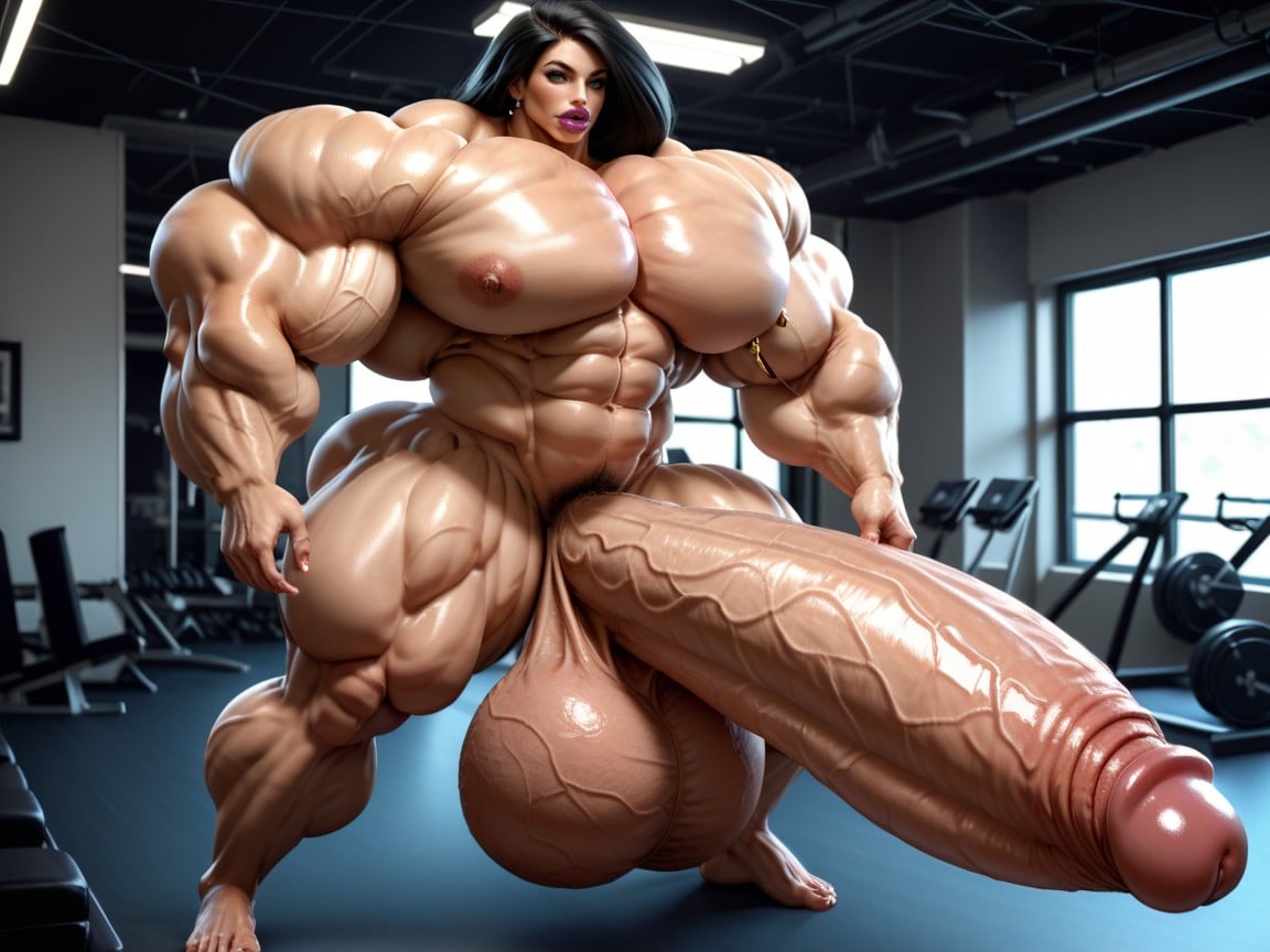 角色扮演, Balls Are Just Too Gigantic, 肌肉发达 人妖AI黃片
