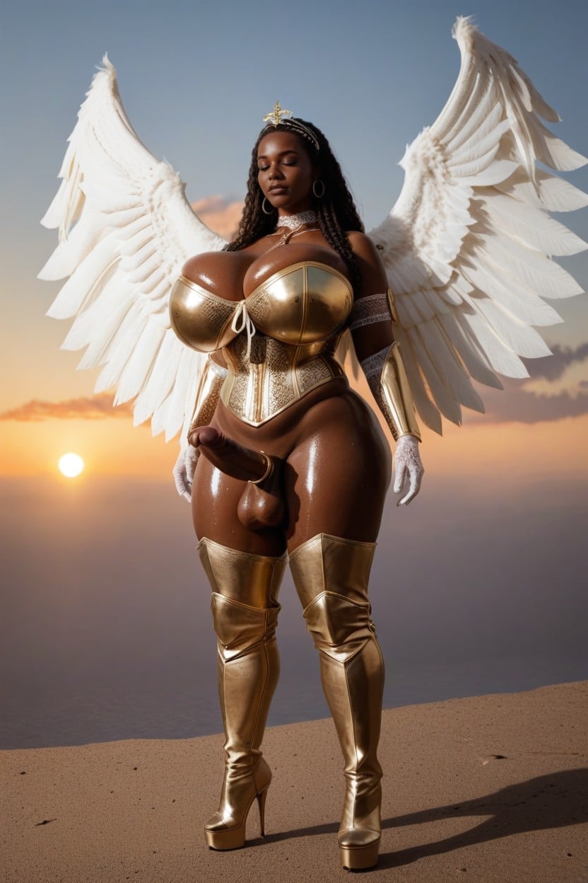 Armor Heels, Breast Expansion, 18+ Shemale AI Porn