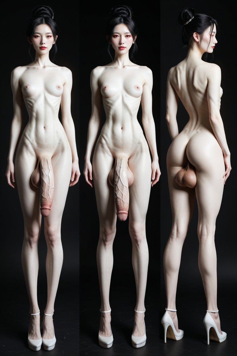 Tall, Veiny Penis, Freckles ニューハーフAIポルノ