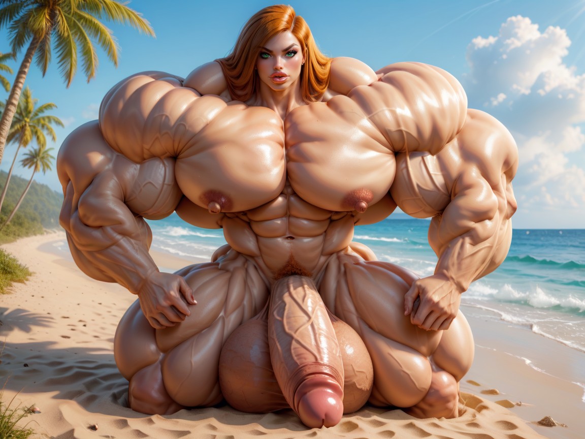 Hyper Long Penis, Penis Gigantic Then Torso, Hyper Gigantic Balls 人妖AI色情
