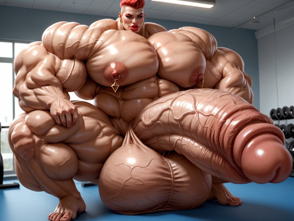 Hyper Growth Women, 角色扮演, Hyper Absurdly Gigantic Muscle Women 人妖AI黃片
