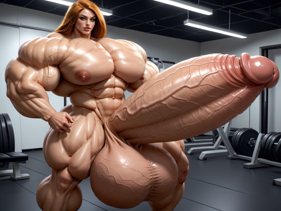 Balls Are Just Too Gigantic, Penis Is Just Way Too Gigantic, Hyper Gigantic Massive Penis Porno IA transsexuelle