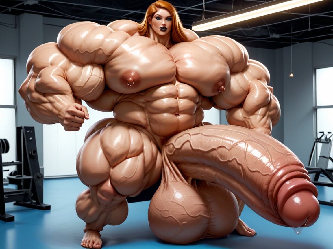 Hyper Long Penis, Hyper Gigantic Biceps Massive, Penis Is Just Way Too Gigantic 人妖AI黃片