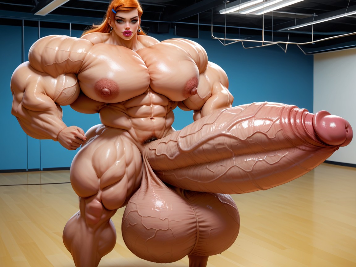 Hyper Growing, Gwen Tennyson From Ben, Penis Is Just Way Too Gigantic Shemale AI Porn