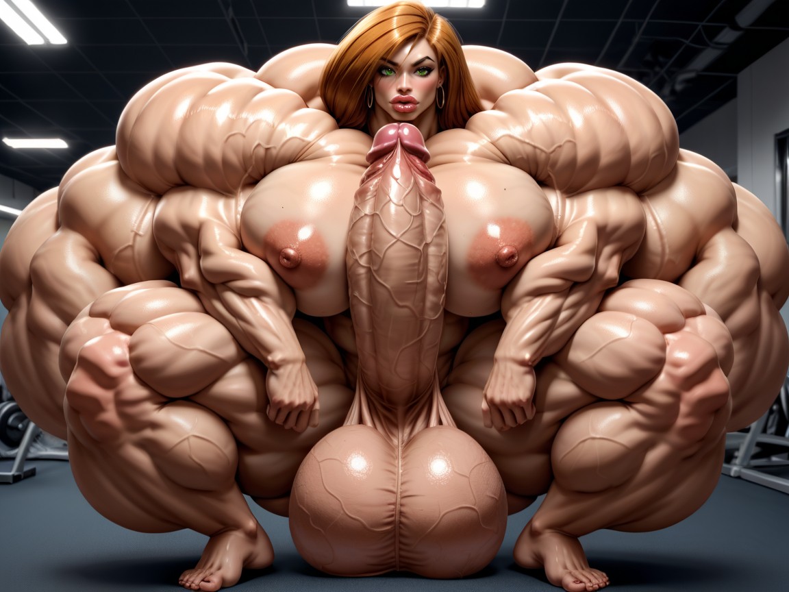 Hdr, Penis Gigantic Then Torso, Hyper Bimbo Shemale AI Porn