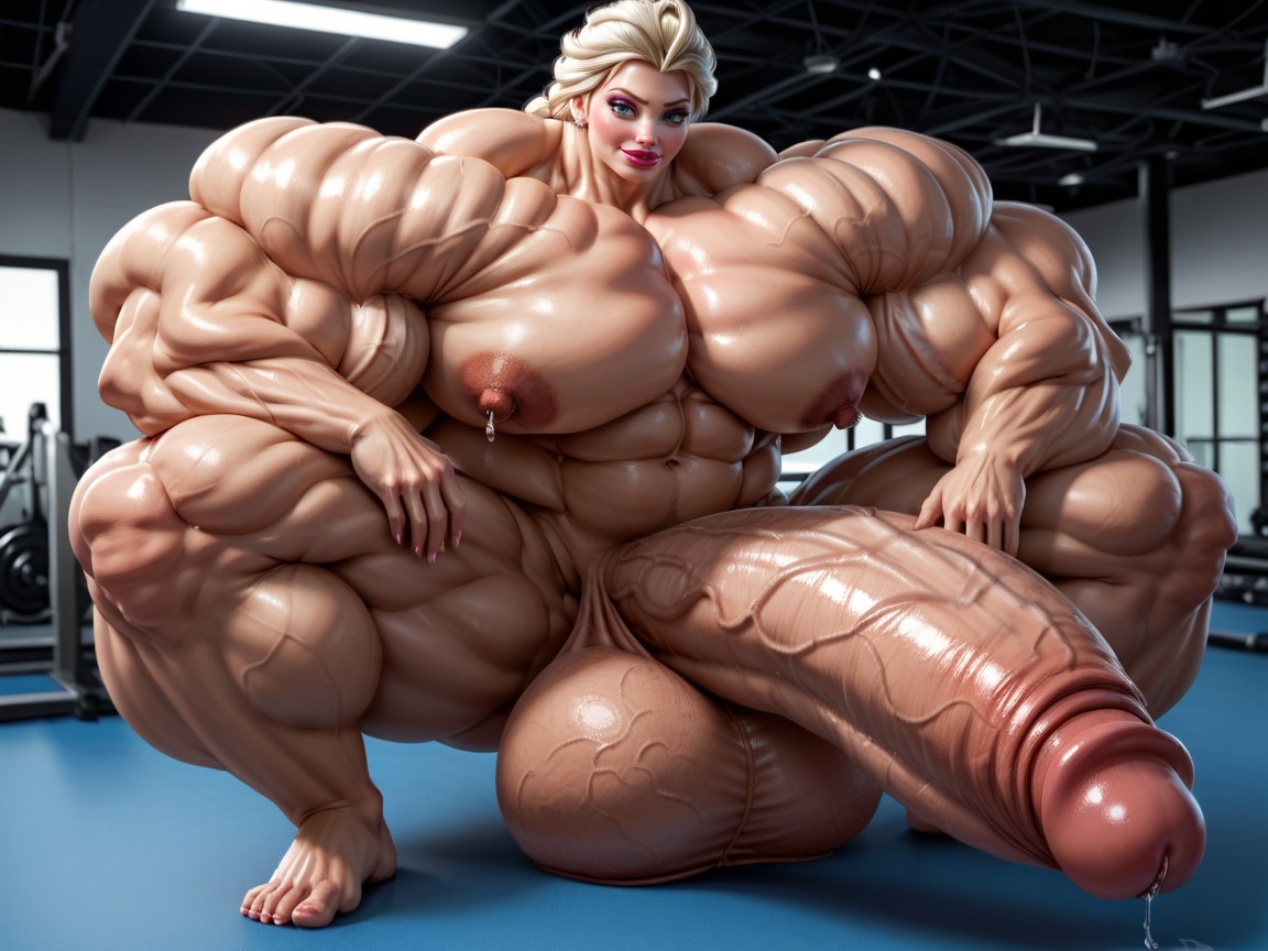 Naked, Hyper Absurdly Gigantic Massive Muscle, Penis Is Just Way Too Gigantic Porno IA transsexuelle