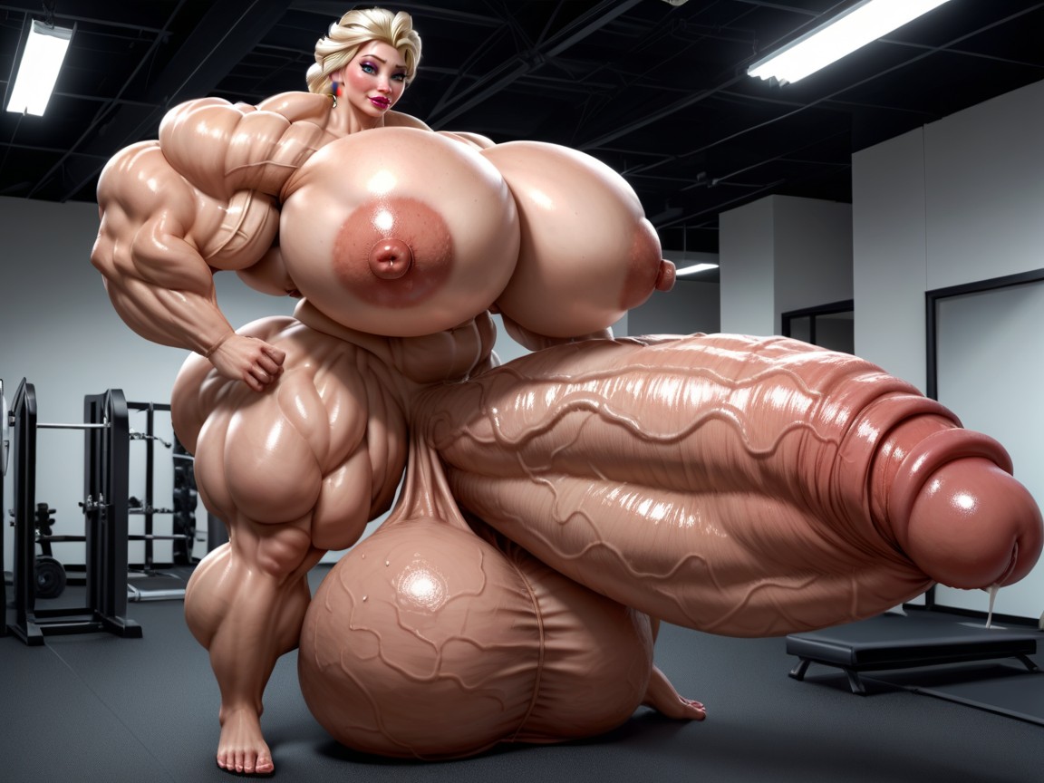 Balls Are Just Too Gigantic, Hyper Gigantic Muscle Hips, 25+ Shemale AI Porn