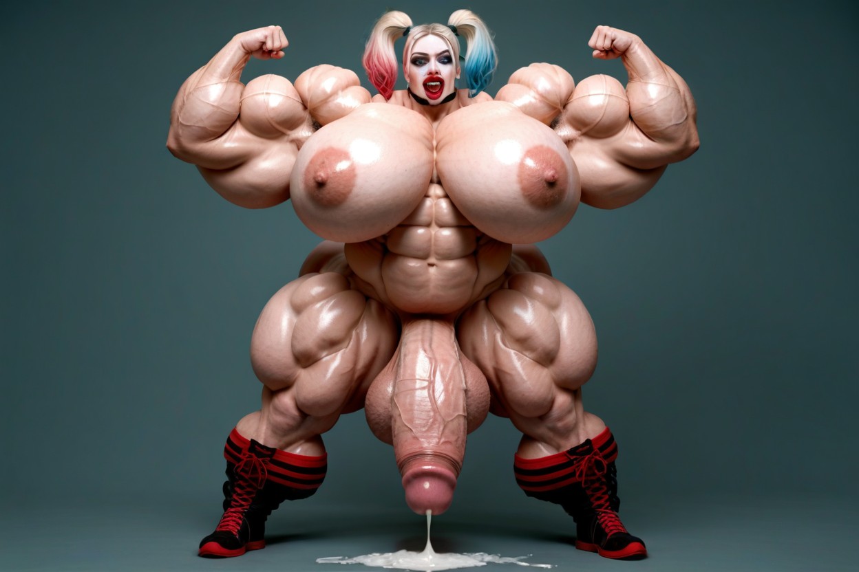 Hyper Gigantic Growing, Hyper Bimbo, Giant Bulging Penis Porno IA transsexuelle