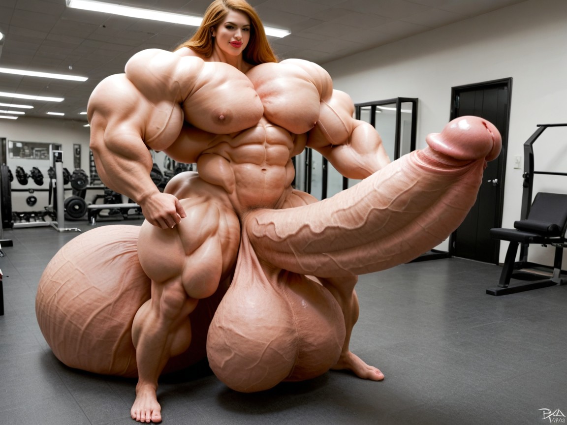 Cosplay, Full Body View, Pénis Maior Do Que O Corpo Travesti IA Pornô