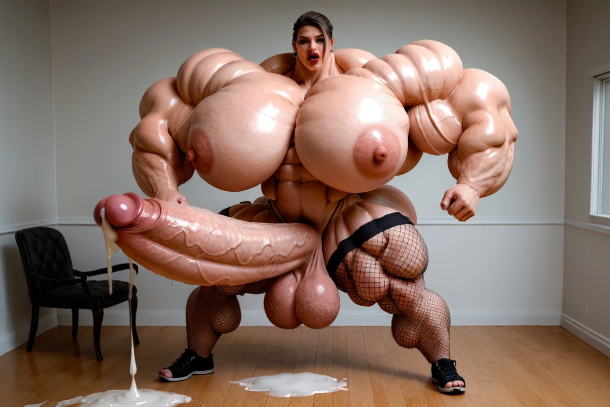 Culo Redondeado, Hyper Lips, Hyper Gigantic Biceps Porno shemale IA