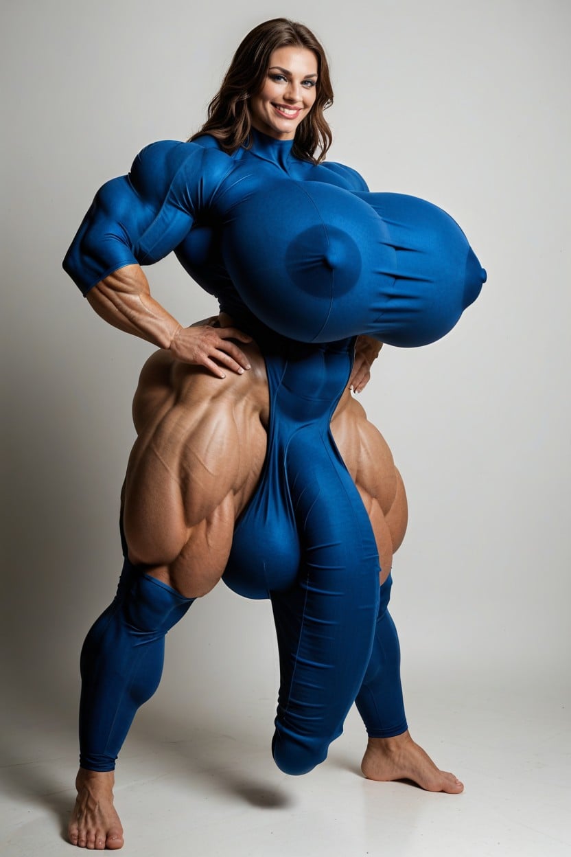 Hyper Huge Muscles, Extrêmement Musclé, Milf Porno IA transsexuelle