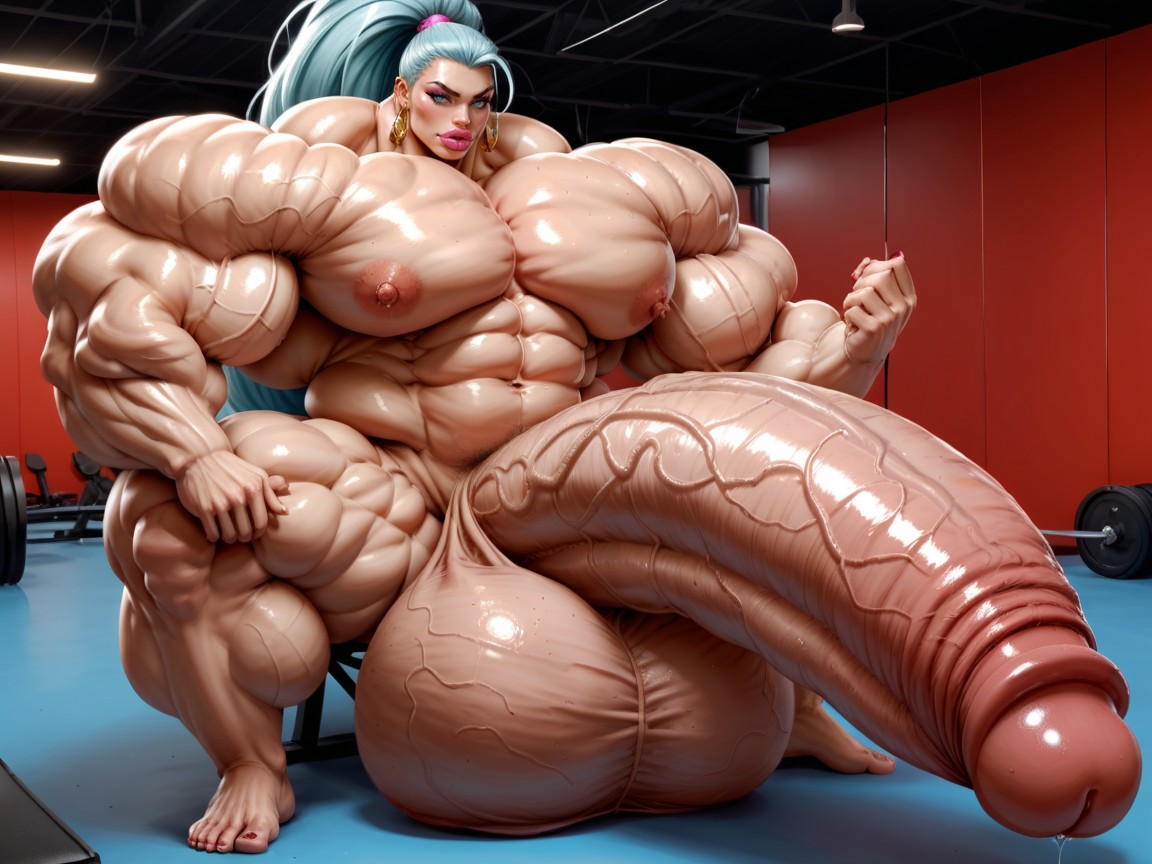 Penis Gigantic Then Torso, Hyper Gigantic Balls, Hyper Gigantic Biceps Porno IA transsexuelle