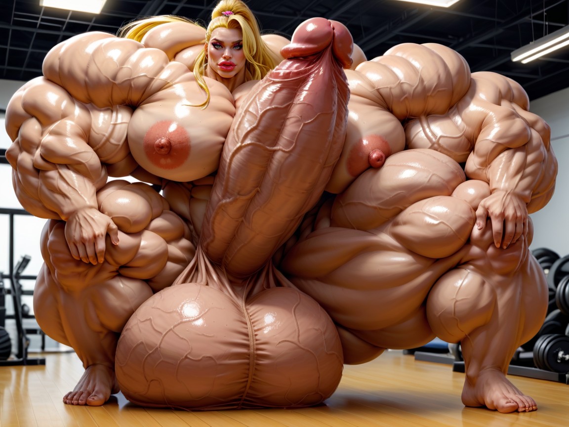 小乳, Hyper Gigantic Massive Balls, Hyper Gigantic Muscle Growth 人妖AI黃片