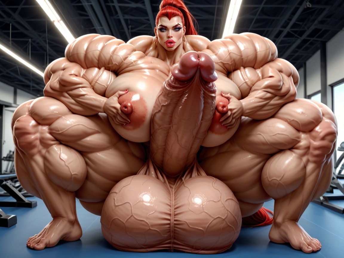 Hyper Oversized Gigantic Muscle Women, Hyper Balls Growth, Hdr Porno IA transsexuelle