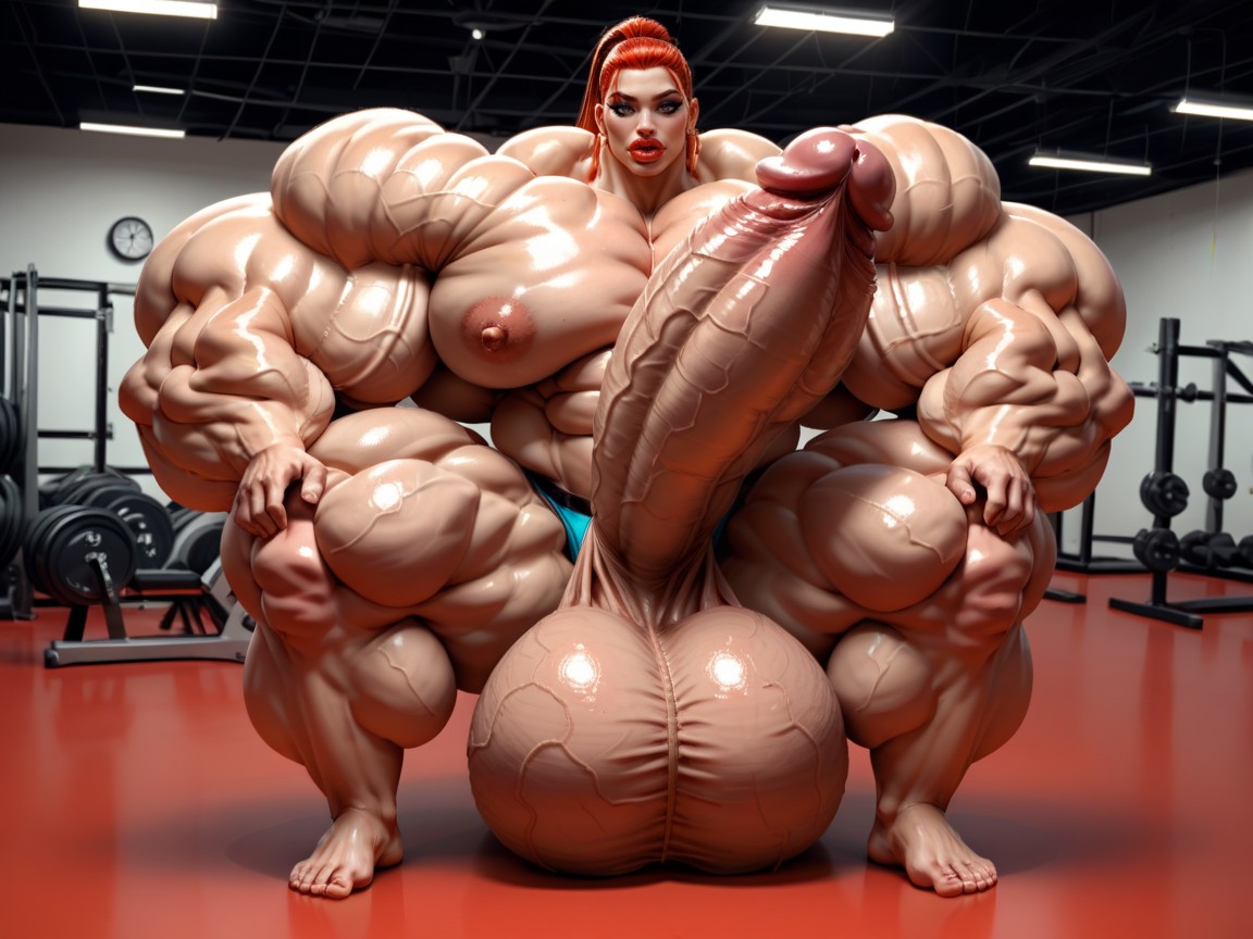 Balls Are Big Enough To Touch The Floor, Hyper Oversized Gigantic Muscle Women, Hdr Porno shemale IA