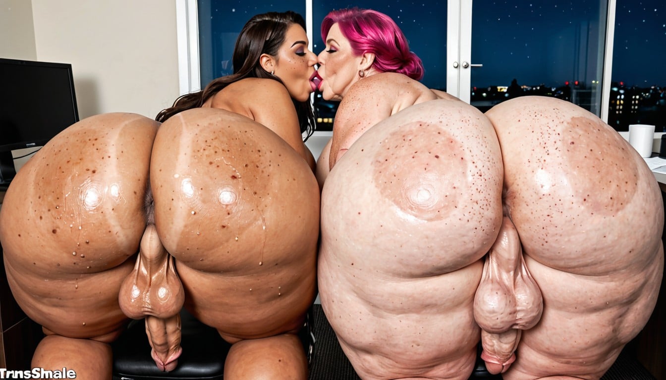 Muscular Thighs, Hyper Freckles, Futa Saggy Balls ニューハーフAIポルノ