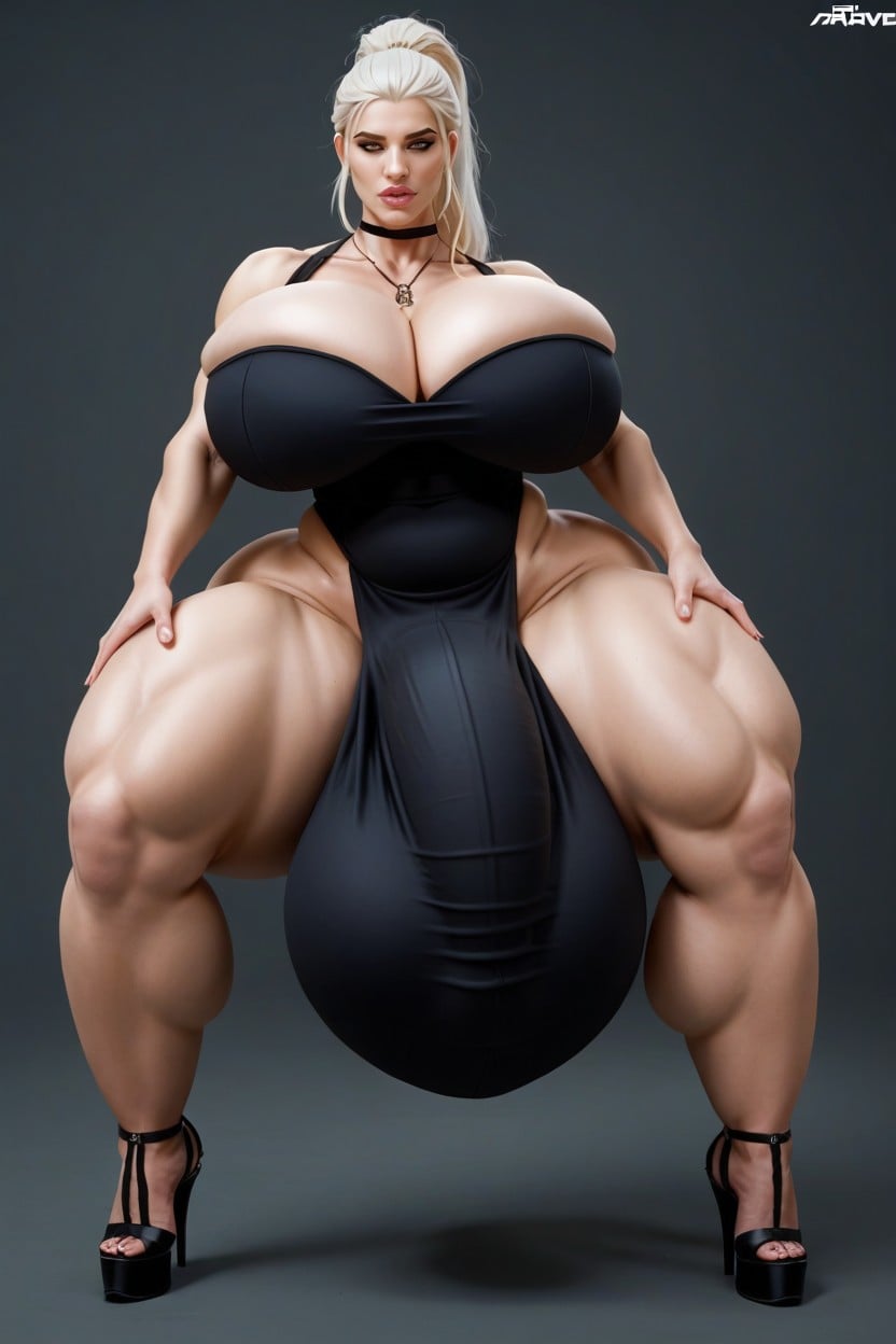 Gigantic Penis, Gladiateur, White Hair Porno IA transsexuelle