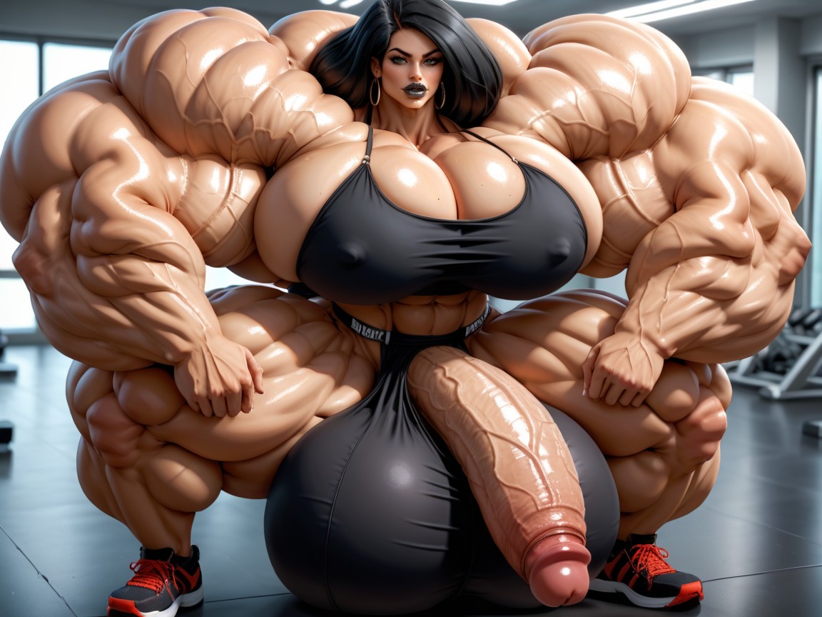 Hyper Gigantic Massive Balls, Hyper Gigantic Muscle Hips, Hyper Gigantic Penis Shemale AI Porn