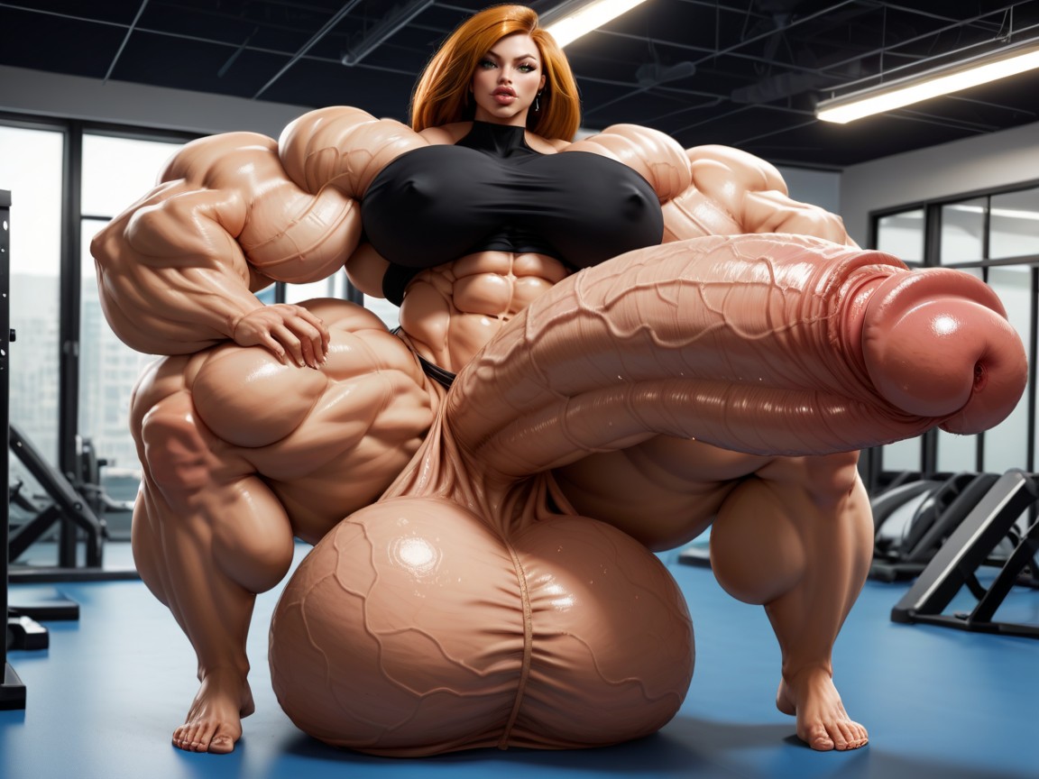 Penis Gigantic Then Torso, Penis Is Just Way Too Gigantic, Bunda Arredondada Travesti IA Pornô