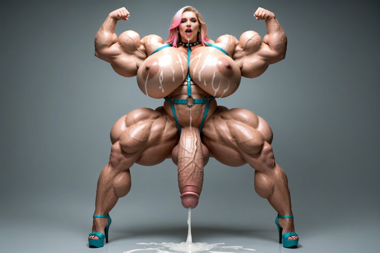 Excessive Cum, Body Harness, Hyper Wide Torso 쉬메일 AI 포르노