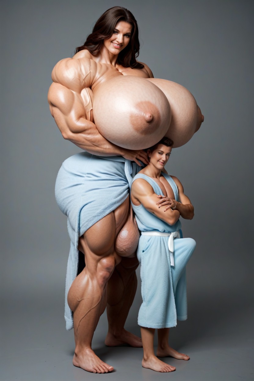 Gigantic Enormous Biceps, Foreskin, Milf Shemale AI Porn