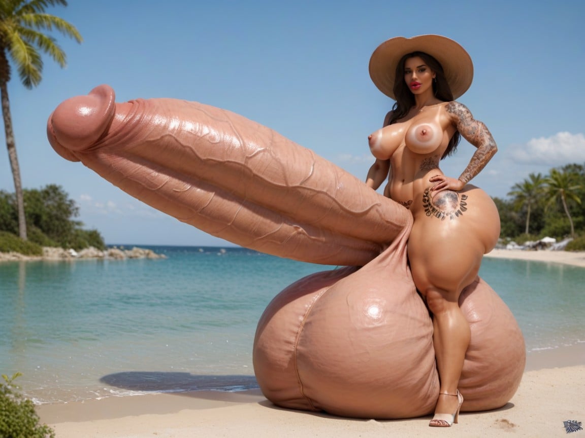 Hyper Growing, Hyper Gigantic Massive Balls, Hyper Penis Growth 人妖AI黃片