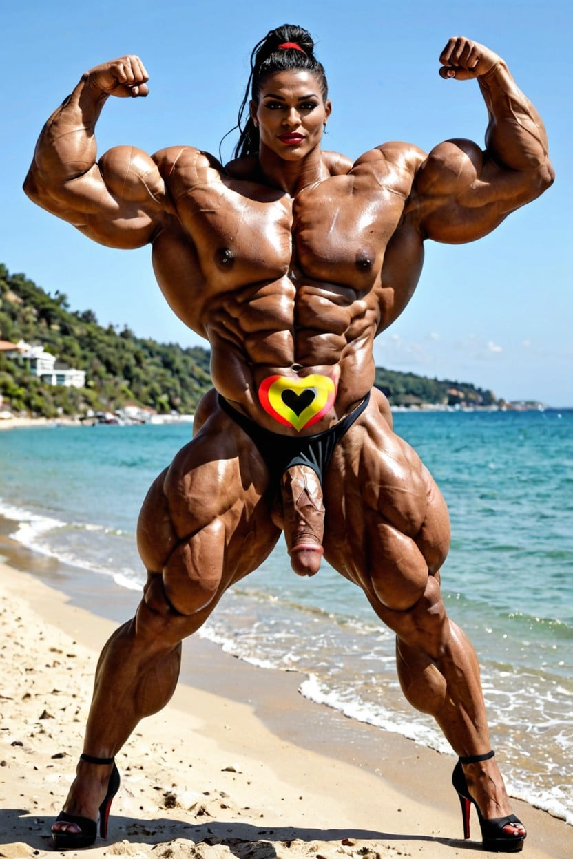 从下往上看, 肌肉发达, Gigantic Latissimus Dorsi 人妖AI黃片