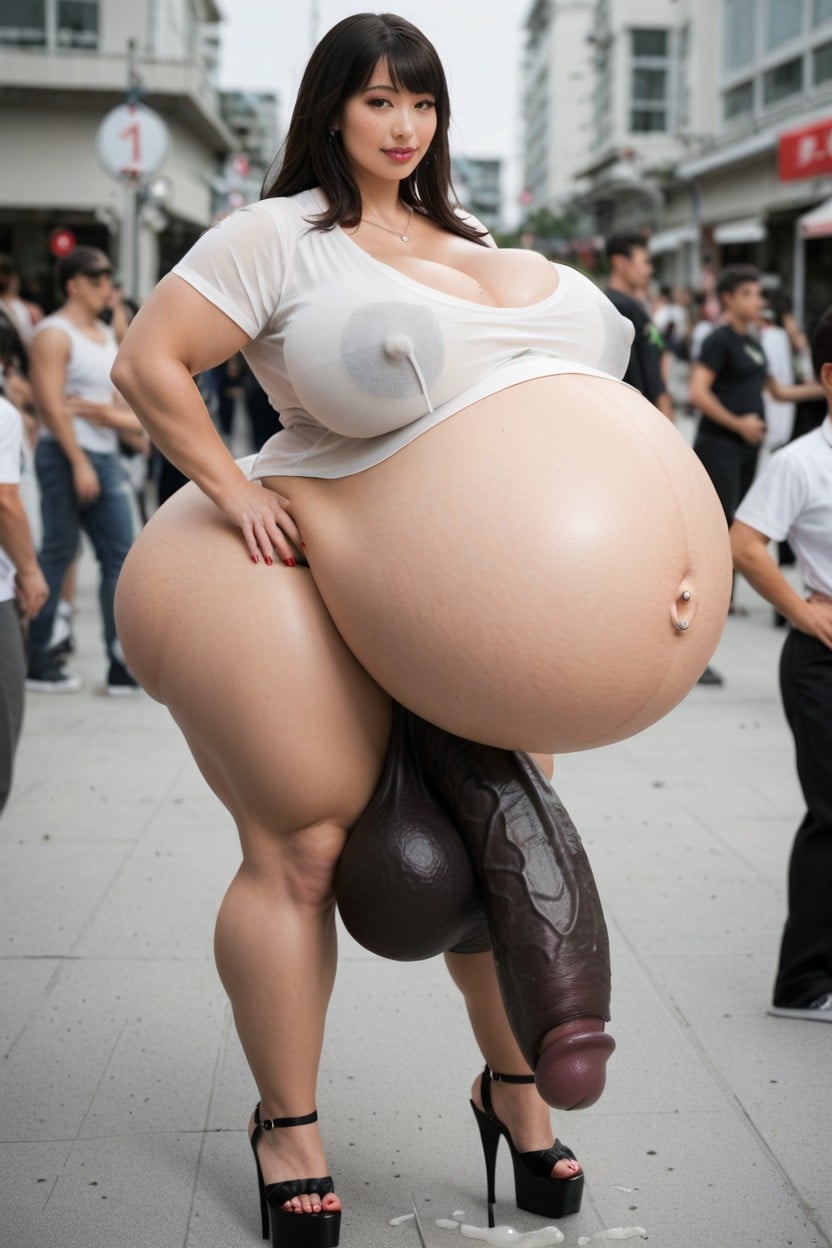 Extremely Tall And Big, Giantess, Épais Porno IA transsexuelle