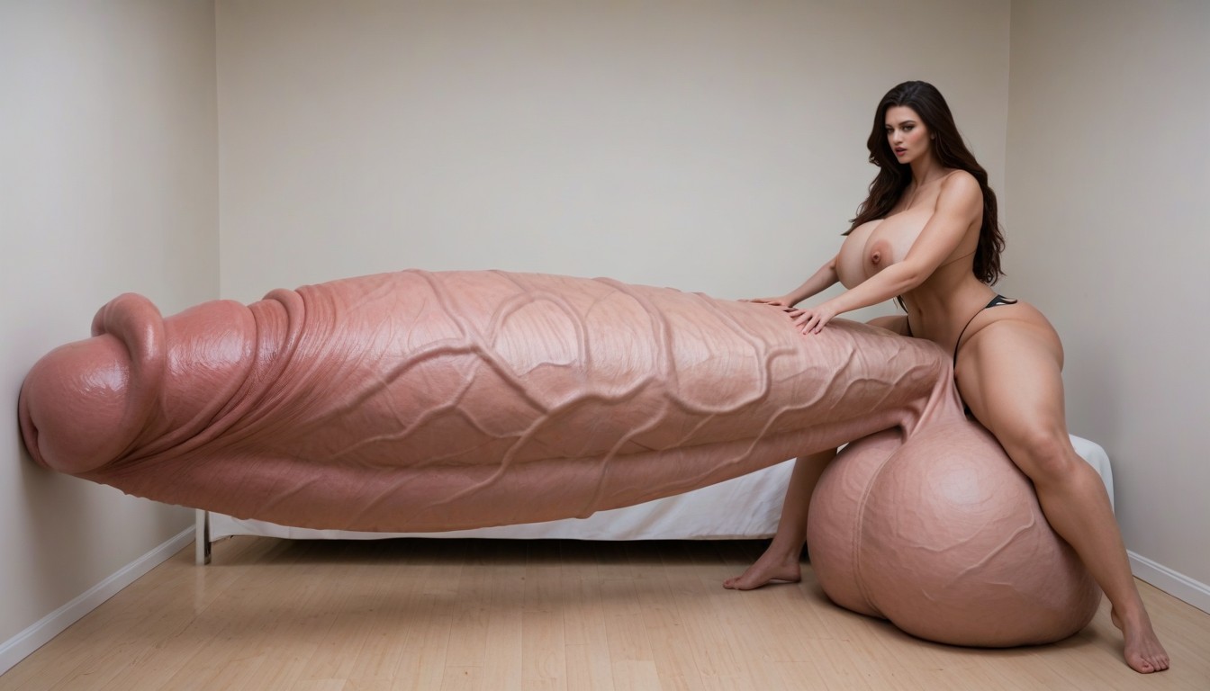 Gigantic Futa, Giant Bulging Penis, Absurdly Oversized Hyper Penis ニューハーフAIポルノ
