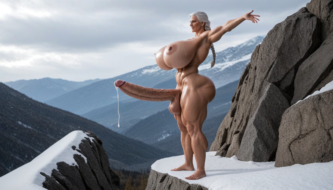 Climbing, Muscular, Slippery Hill Porno IA transsexuelle