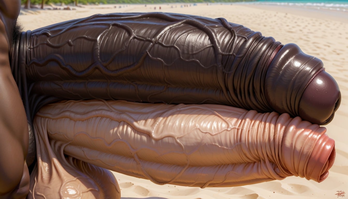 Massive Glans, Clubshaped Penis, Large Thick Flaccid Penis Shemale AI Porn