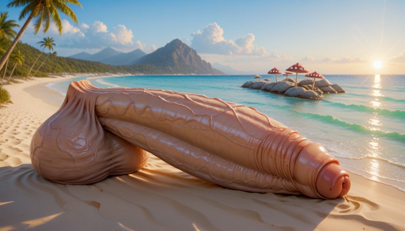 Mushroomshaped Cock, Clubshaped Penis, Large Thick Flaccid Penis 人妖AI黃片