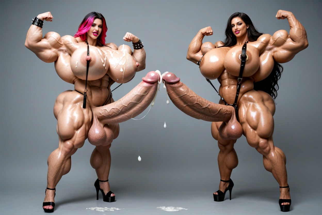 Huge Tits, Gigantic Arms, Hyper Gigantic Massive Muscles Woman 人妖AI色情