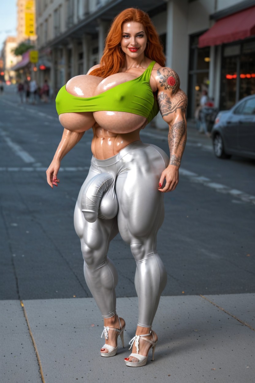 Brazilian Shemale, Solo, Culo Más Grande Que Torso Porno shemale IA