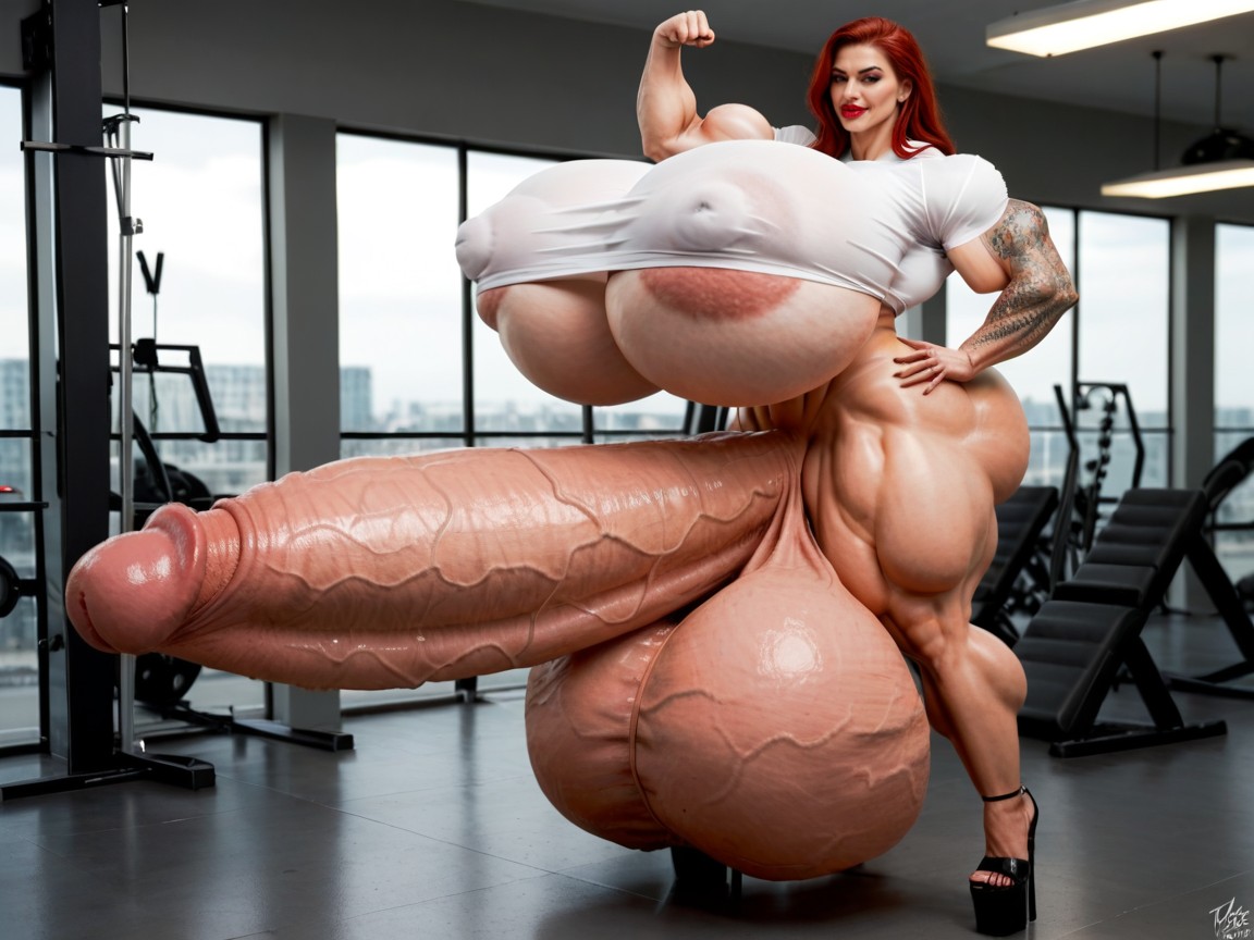 Hyper Gigantic Penis, Hyper Gigantic Lips, Hyper Growing 人妖AI色情