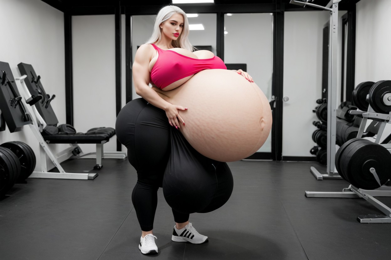 Firm Breasts, Hyper Swollen Balls, Tight Clothes Stretched Over Hyper Cock 人妖AI黃片