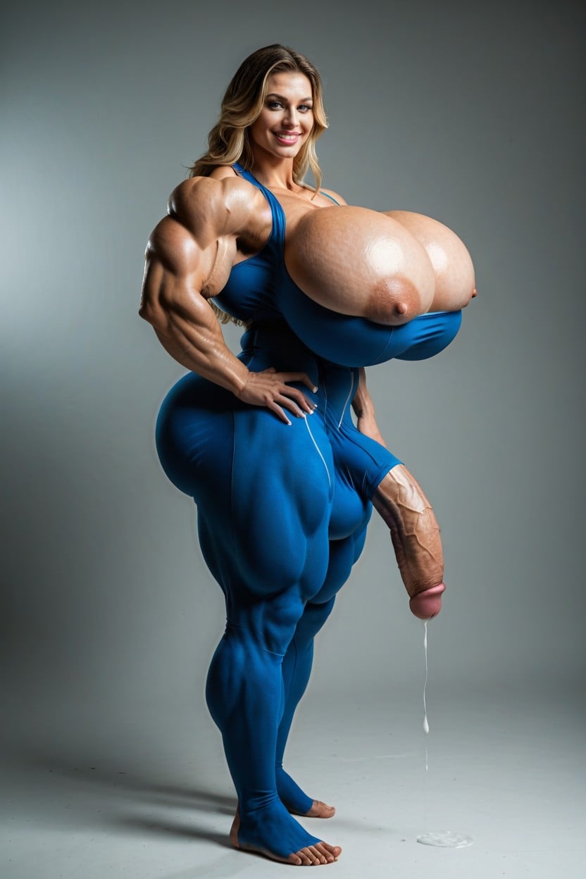 Hyper Massive Lats, Brunette, Gigantic Abdominal Obliques 人妖AI黃片