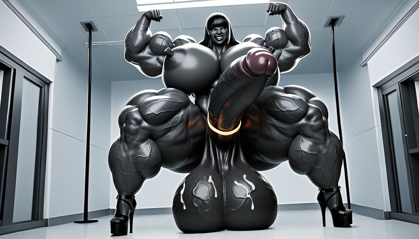 屁股比躯干大, Hyper Muscle, Gigantic Muscles 人妖AI黃片