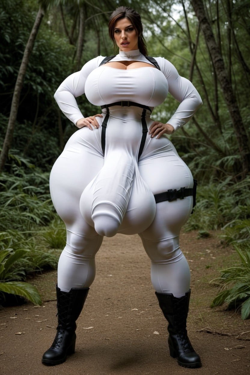 Jumpsuit, Jungle, Tight Clothed Cock Outline Porno shemale IA