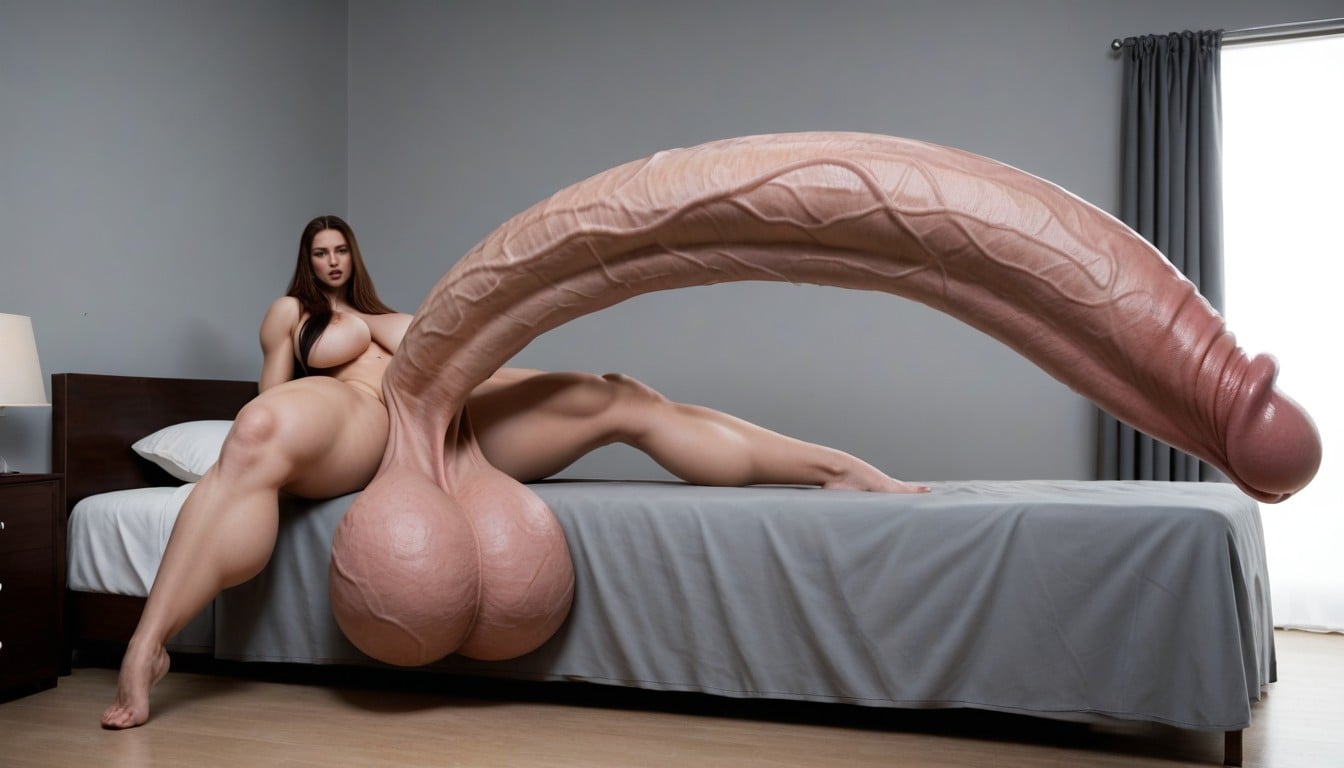 Penis Larger Than Entire Bed, Hyper Long Penis, Penis Fills Out Entire Room 人妖AI黃片