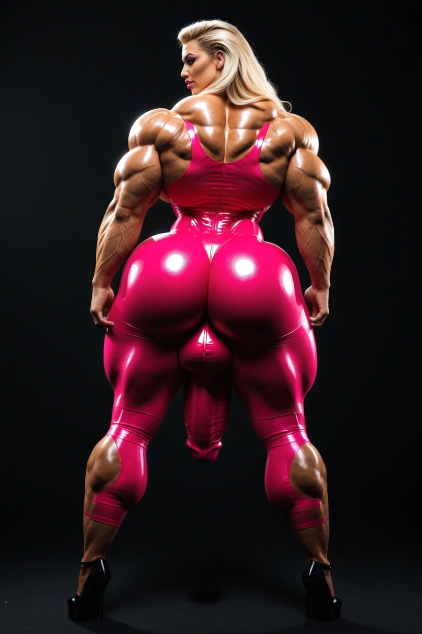 Large Ass, Corps Entier, Hyper Defined Muscles Porno IA transsexuelle