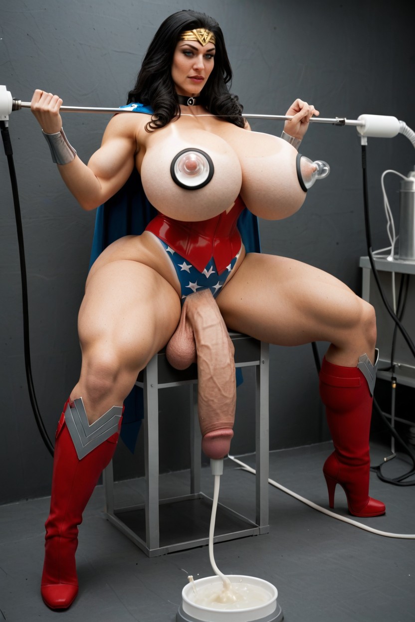 Corps Entier, Focus On Cock, Girthy Porno IA transsexuelle
