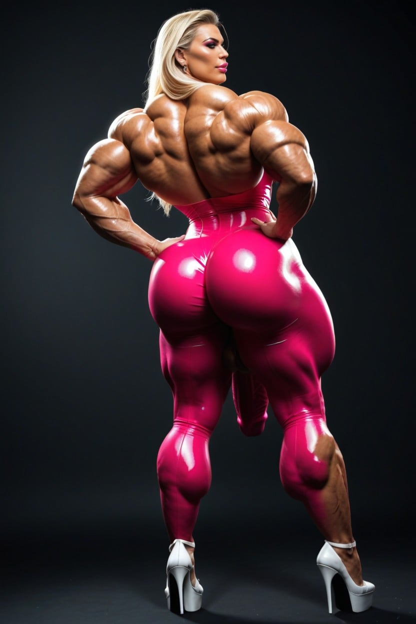 Huge Muscles, 丰满的嘴唇, Big Bimbo Lips 人妖AI色情