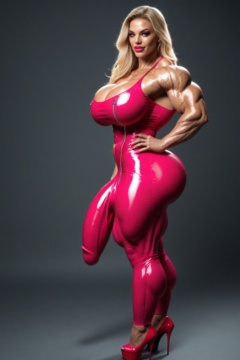 乳溝, Toned Muscles, Hour Glass Waist 人妖AI黃片